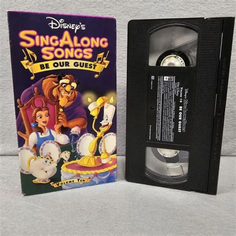Disneys Sing Along Songs Be Our Guest Vhs 1992 395 Picclick