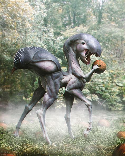 Megastoma Jia Hao Weird Creatures Beast Creature Creature Concept Art