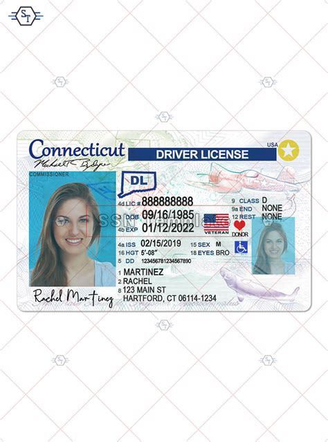 Connecticut Driver License New Psd Template Authentic Licenses