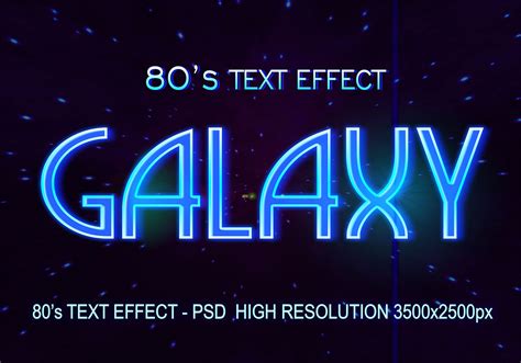 Free 80s Style Text Effect Psd Text Effects Graphic D
