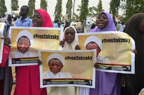 When did ibraheem el zakzaky get released? PHOTOS: El-Zakzaky followers protest continued detention ...