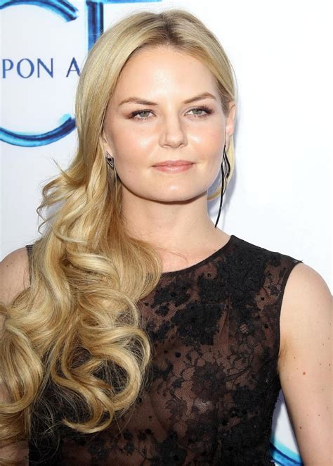 Jennifer Morrison Shows Off Her Boobs Wearing A See Through Lace Dress