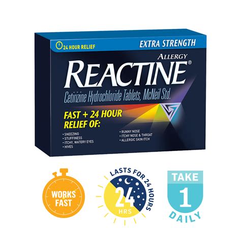 Allergy medicine is available in many different forms and from many different companies. Extra Strength Allergy Medication | REACTINE®