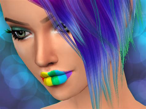 The Sims Resource Rainbow Lipstick