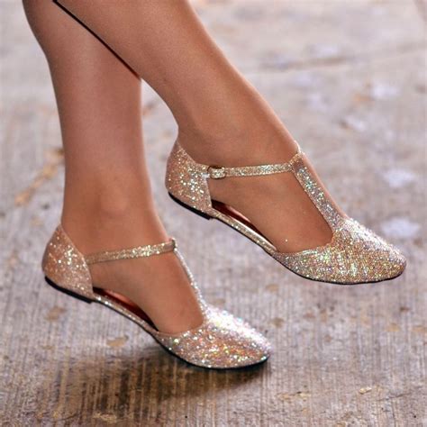35 Captivating Flat Wedding Shoes Ideas Gold Wedding Shoes Ballet