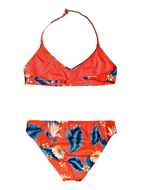 Girls 7 14 Seaside Lover Triangle Bralet Bikini Set 191274992969 Roxy