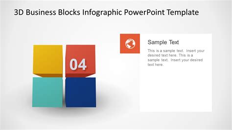 4 Steps Animated Powerpoint 3d Model Slidemodel
