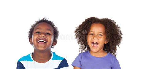 Two Afroamerican Siblings Laughing Stock Image Image Of Siblings