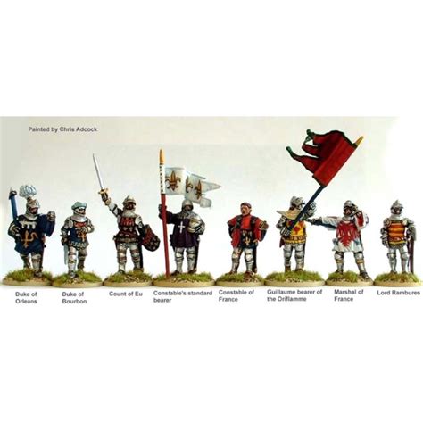 Perry Miniatures Agincourt French High Command On Foot