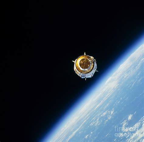 Satellite In Outer Space Photograph By Stocktrek Images Pixels