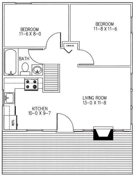 2 Bedroom Cabin House Plans 2 Bedroom