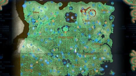 Zelda Dungeon Interactive Breath Of The Wild Map Poleled