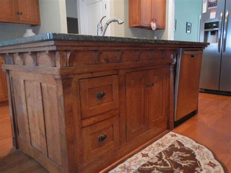 Handmade Arts And Crafts Style Kitchen Island By Pauls