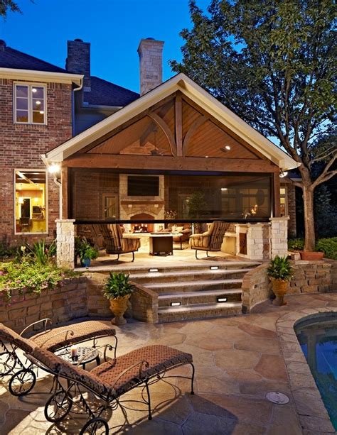 Patio or terrace upgrades top the list, followed by gazebos. Outdoor Kitchen - Traditional - Patio - Dallas - by ...