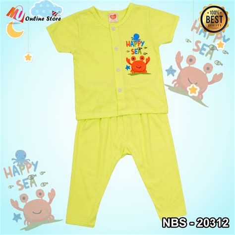 Mu Baju Pasang Baby Newborn Cotton Set Pakaian Bayi Baju Dan Seluar