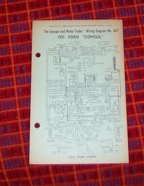 Ford Consul 1951 Wiring Diagram A67 Garage And Motor Trader 1952 318