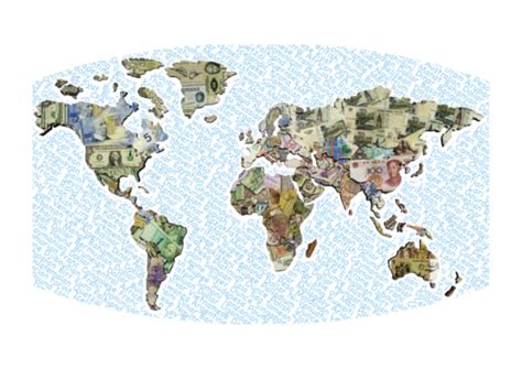 A3 Poster World Currency Map Ebay