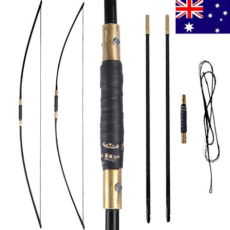 65 English Longbow 30 70lbs Takedown Straight Bow Traditional Archery