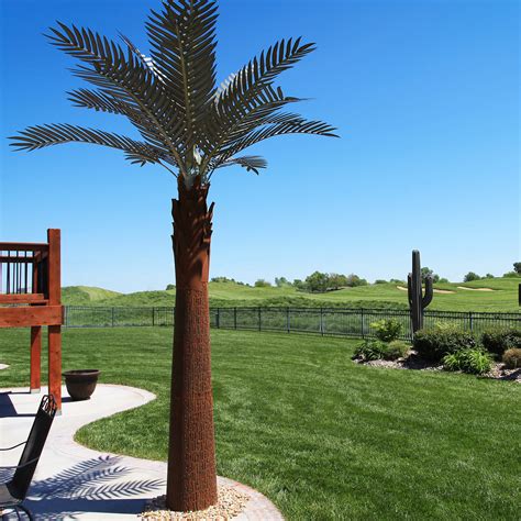 Palm Tree Desert Steel Touch Of Modern