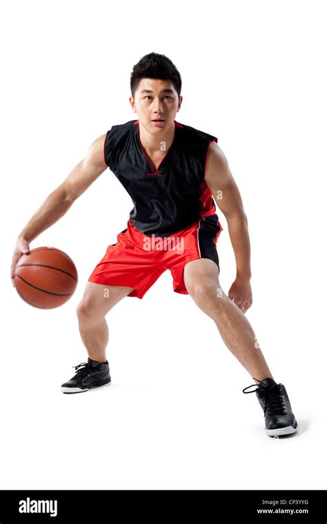 Man Dribbling Basketball Stock Photo Alamy