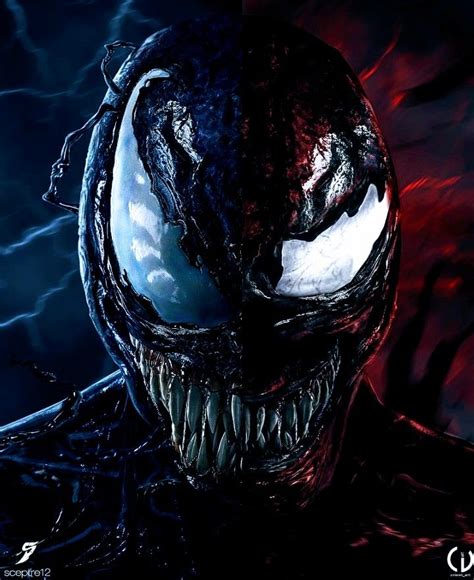 Venom Vs Carnage Venom 2 Film Venom Spider Verse Art