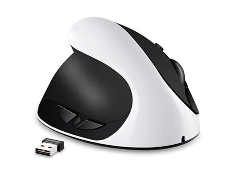 Lefthanded Mouse Rechargeable 24g Wireless Ergonomic Vertical Mice With