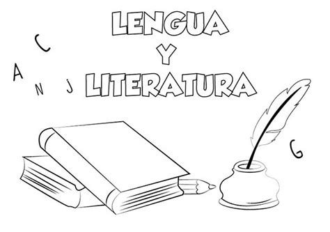 Dibujos De Lengua Y Literatura Para Caratulas Caratulas Literatura Caratula Dale Colorear