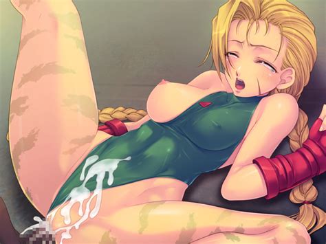 Rule 34 Cammy White Capcom Censored Female Human Male One Breast Out