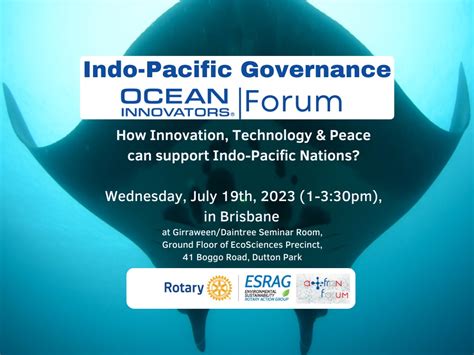 Indo Pacific Governance Workshop Ocean Innovators Un Sustainable Goals
