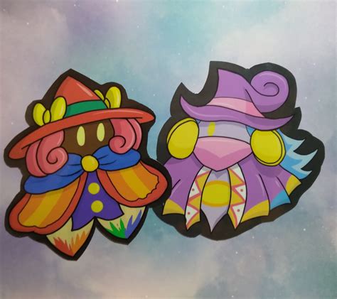 Drawcia And Paintra Stickers Kirby Canvas Curse Kirby Triple Etsy