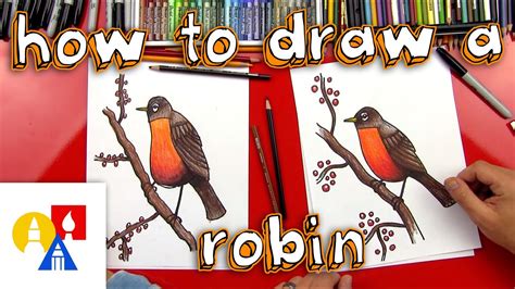 How To Draw A Robin Bird Realistic Youtube