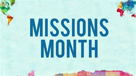 Its Missions Month At Mca Youtube