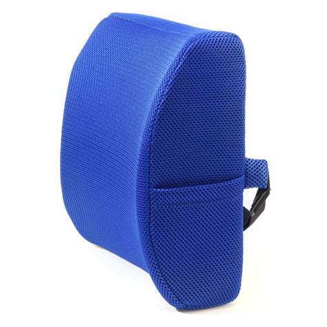Breathable Memory Foam Lumbar Back Support Pillow And Seat Cushion For Office Chair And Car Seat