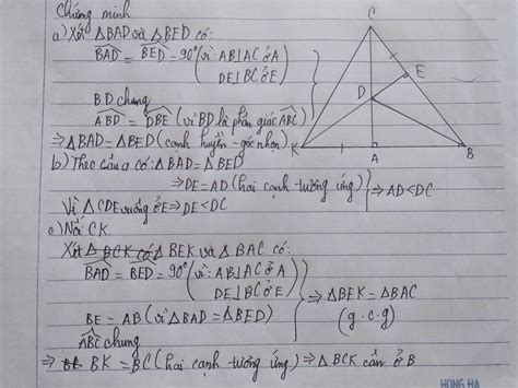 Cho tam giác ABC E là trung điểm BC Lấy D thuộc tia đối của tia EA