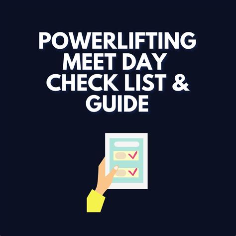 Powerlifting Meet Day Checklist And Guide For Weigh Ins For Uspa