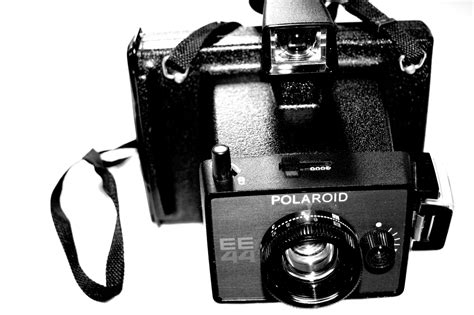 Free Photo Old Polaroid Camera Black Camera Flash Free Download