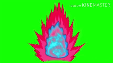 Super Saiyan God Super Saiyan Kaioken Aura Green Screen Free For Use