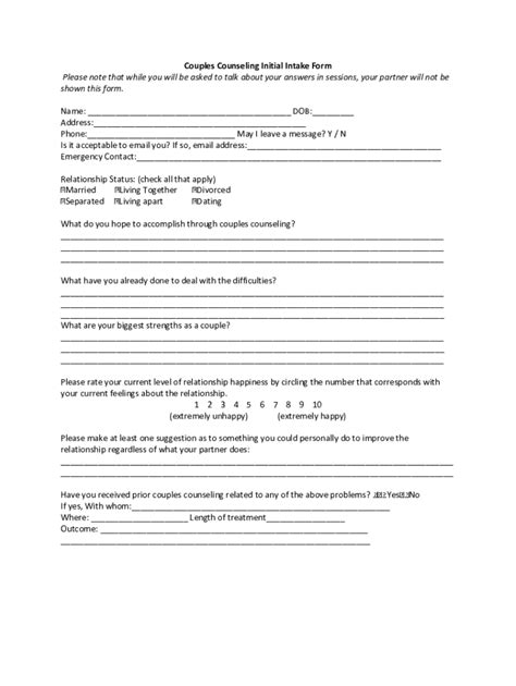 Free Couples Therapy Worksheets Fill Out And Sign Online Dochub