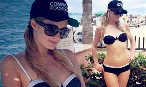 This Is Your Captain Speaking Paris Hilton Wears A Tiny Bikini To Take Charge Of A Boat As