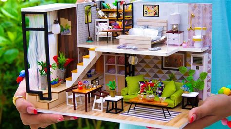 (this is not a dollhouse kit!!) in this video i will show you how i make this diy miniature pink loft bedroom/ living room. 5 DIY Miniature Doll House Rooms #2 | Awesome Nordic Home ...