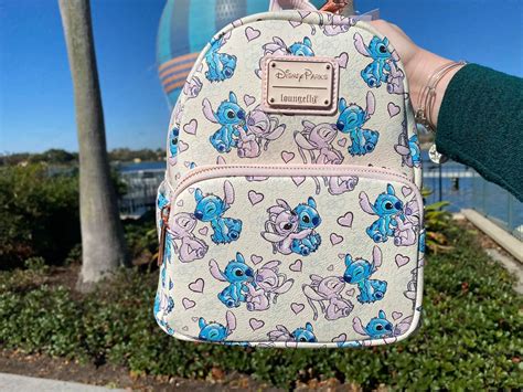 Lovely New Stitch And Angel Loungefly Backpack At Disney Springs Chip