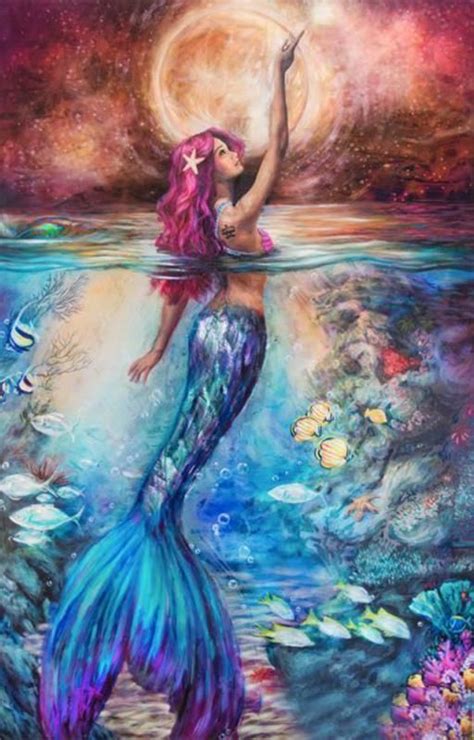 Deniz Kızı Resimleri Mermaid Art Mermaid Painting Mermaid Artwork