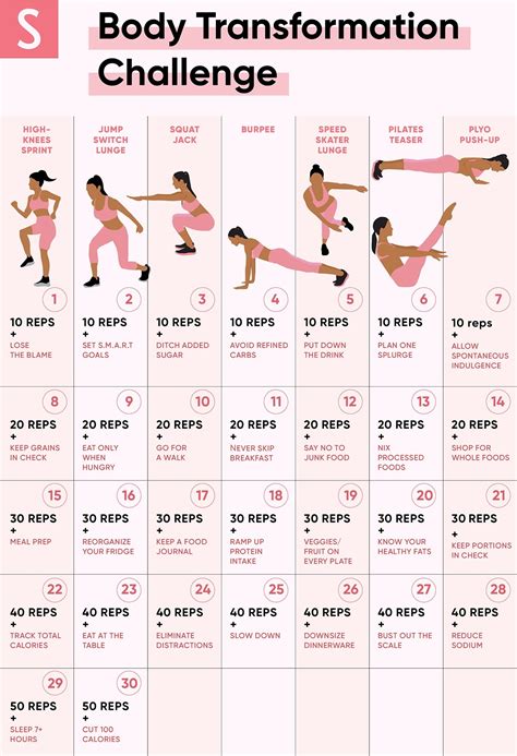 30 Day Challenge Printable Chart