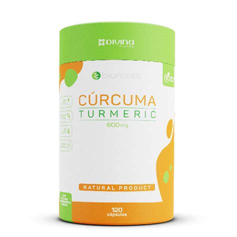 C Rcuma Turmeric Mg C Psulas Bioroots Uninatural