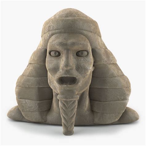 pharaoh head statue 3d model 19 fbx obj max free3d