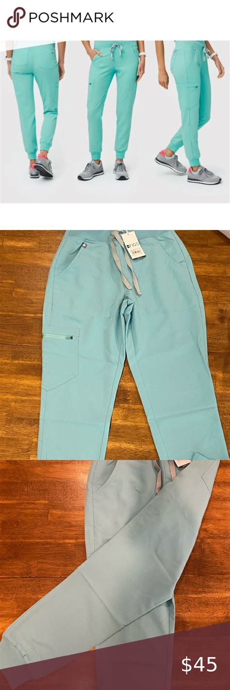 Figs Womens High Waisted Zamora™ Jogger Scrub Pants In Aqua Size Xsp