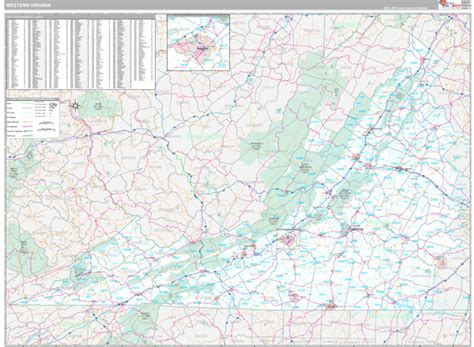 Virginia Western 5 Digit Zip Code Maps Premium