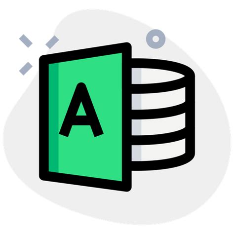 Microsoft Access Logo Icon Download In Colored Outline Style