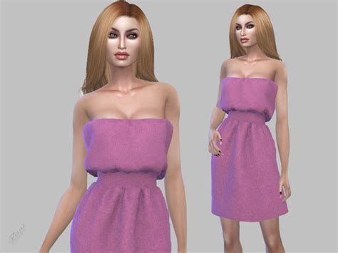 Strapless Dress By Pizazz At Tsr Sims 4 Updates