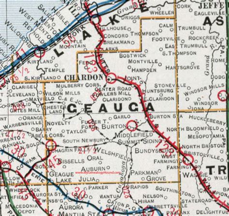 Map Of Geauga County Ohio Secretmuseum
